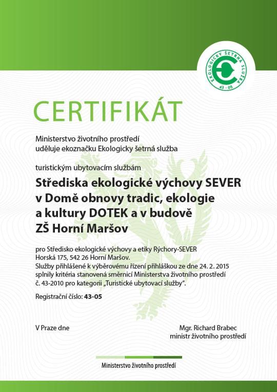 Ekocentrum Dotek Horní Maršov Eksteriør billede
